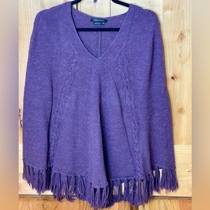 BCBG MaxAzria Alpaca Blend Poncho
